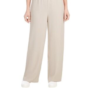Hilary Radley beige fluid Wide Leg Pants